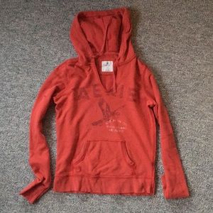 Aerie Red Hooded Sweatshirt (Size M)